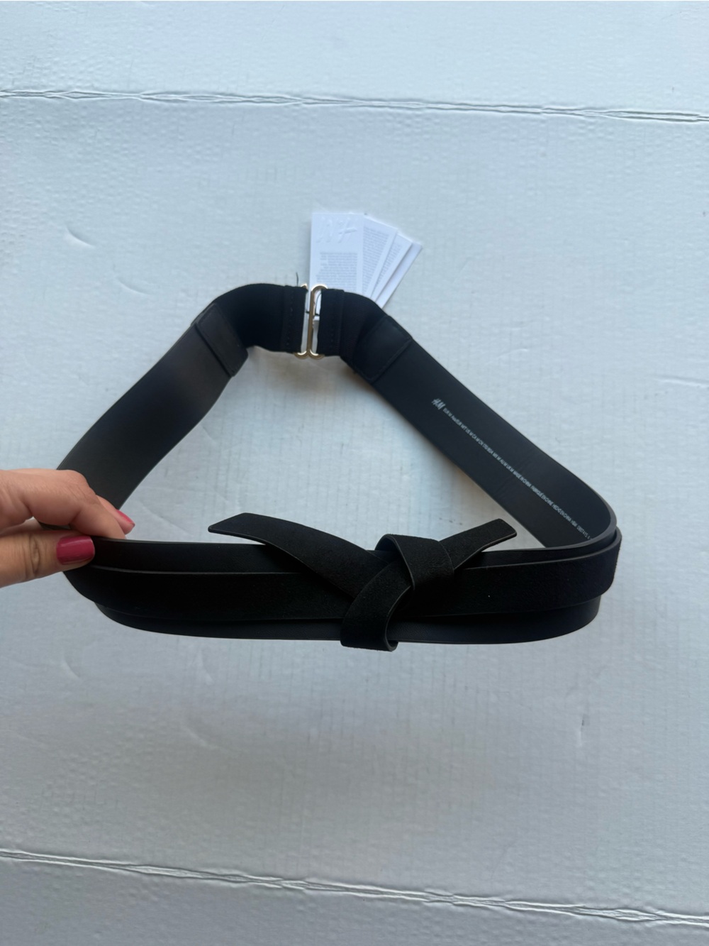 Black Bow Stretch Belt - Women Accessories